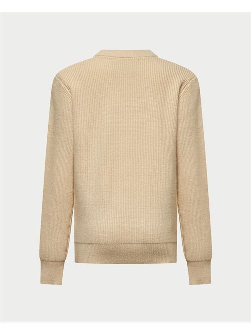 Maglione bambino Trussardi con logo TRUSSARDI | TBA25019MABROWN RICE